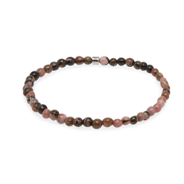 Mini Bracelet en Rhodonite foncée "Energie"