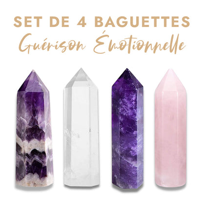 Set de 4 Baguettes "Guérison Émotionnelle" - Karma Yoga Shop