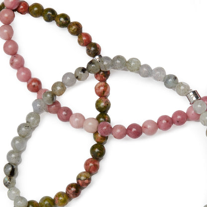 Set de 3 Mini Bracelets "Guérison du Coeur" - Karma Yoga Shop
