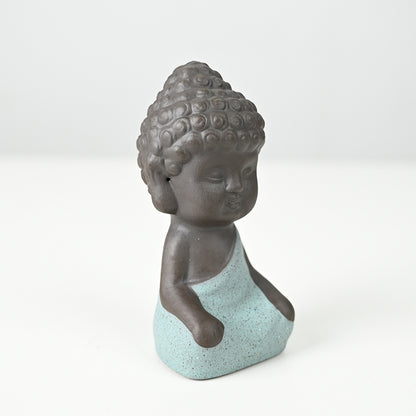 Statue en céramique "Moine de la Paix Intérieure" - Karma Yoga Shop