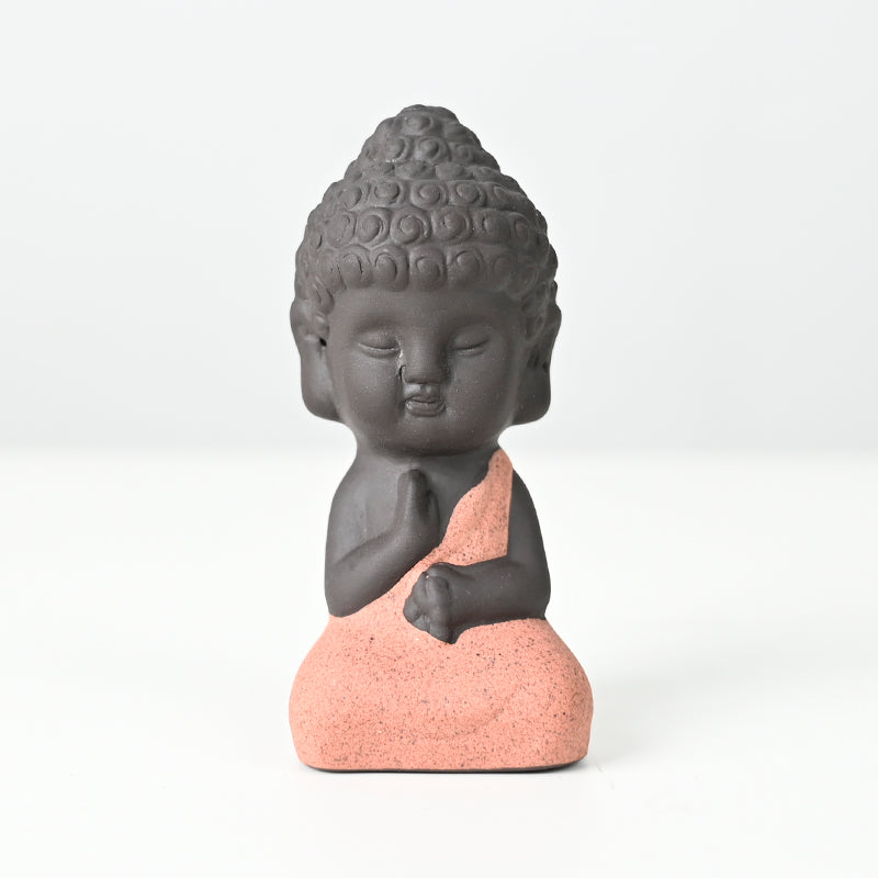 Statue en céramique "Moine sans Peur" - Karma Yoga Shop