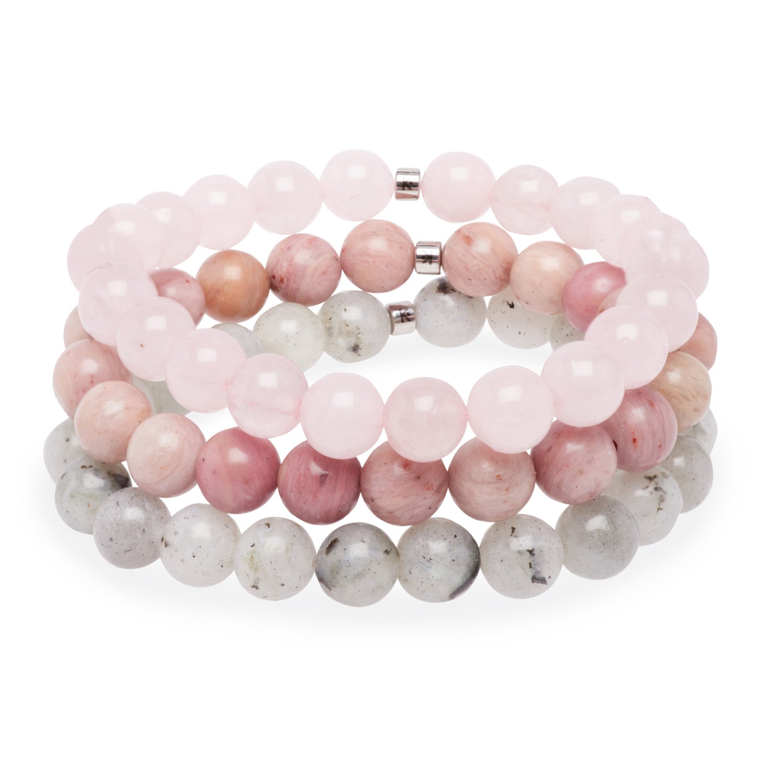 Triple Bracelets Énergie "Amour" - Karma Yoga Shop