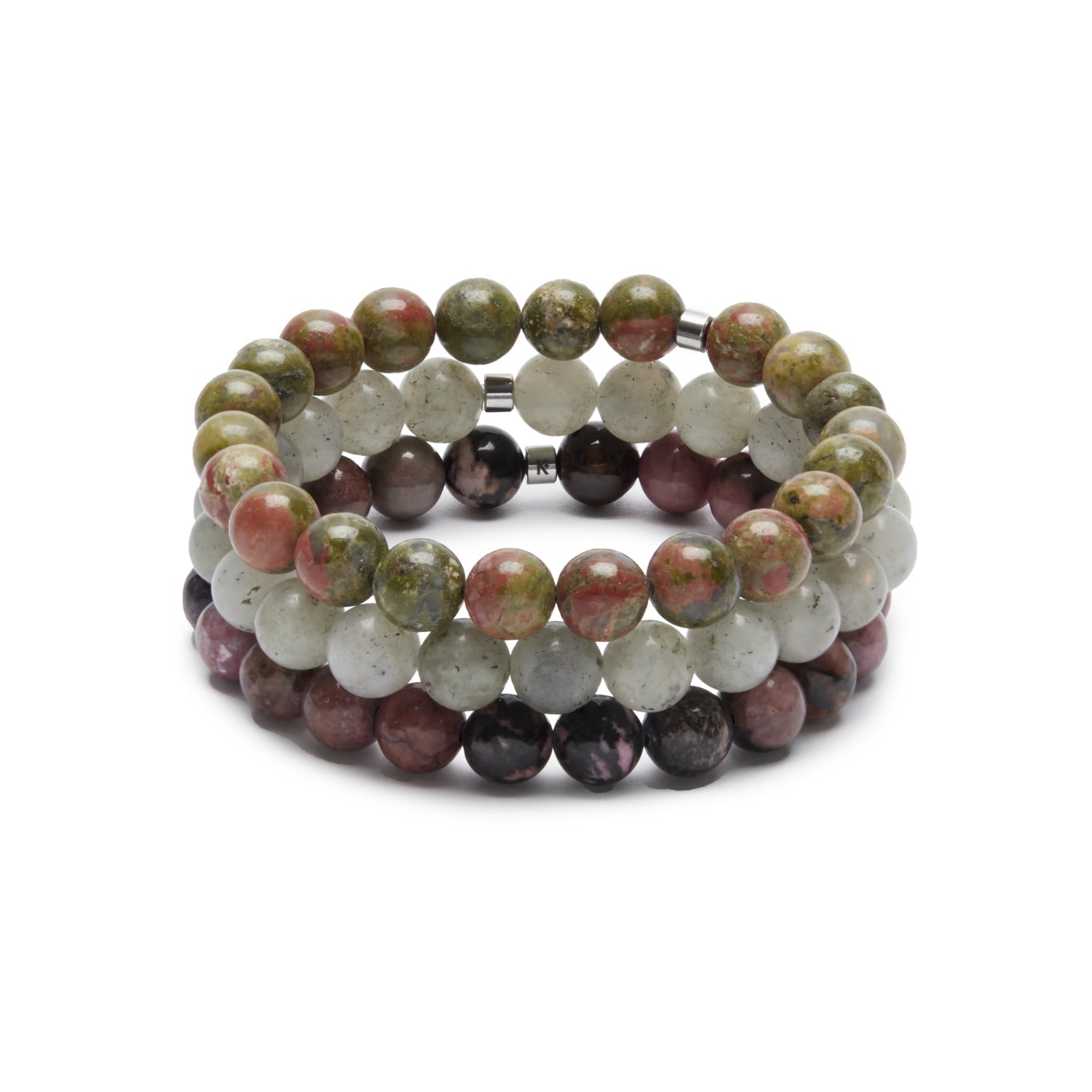 Triple Bracelets Énergie "Guérison du Coeur" - Karma Yoga Shop
