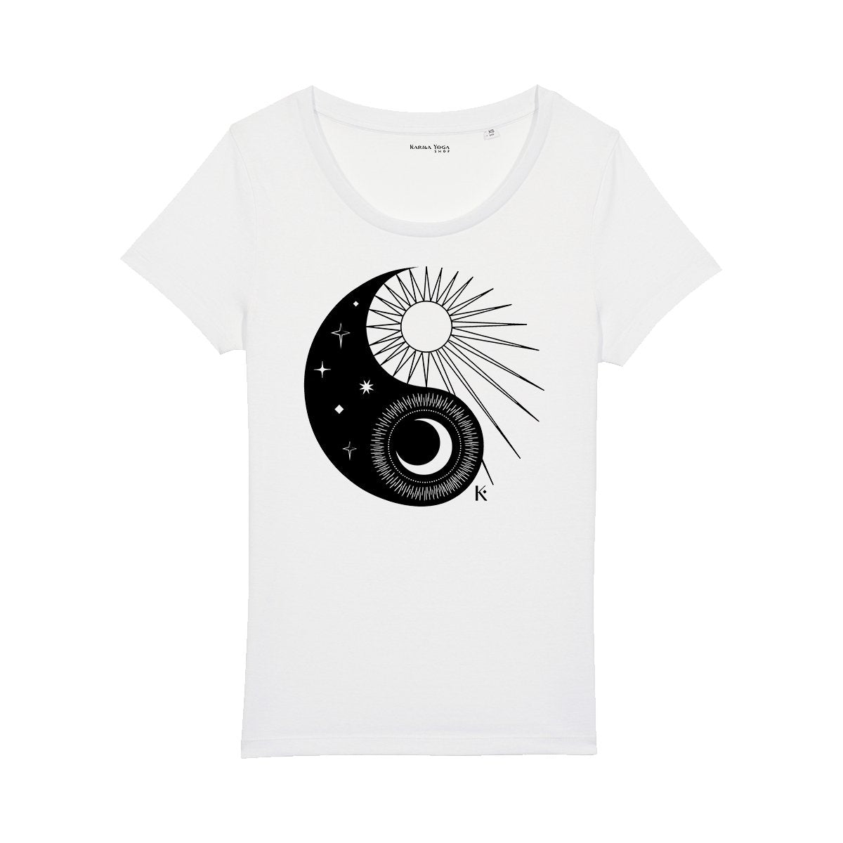 T-shirt Femme Yin Yang en Coton Bio - Karma Yoga Shop