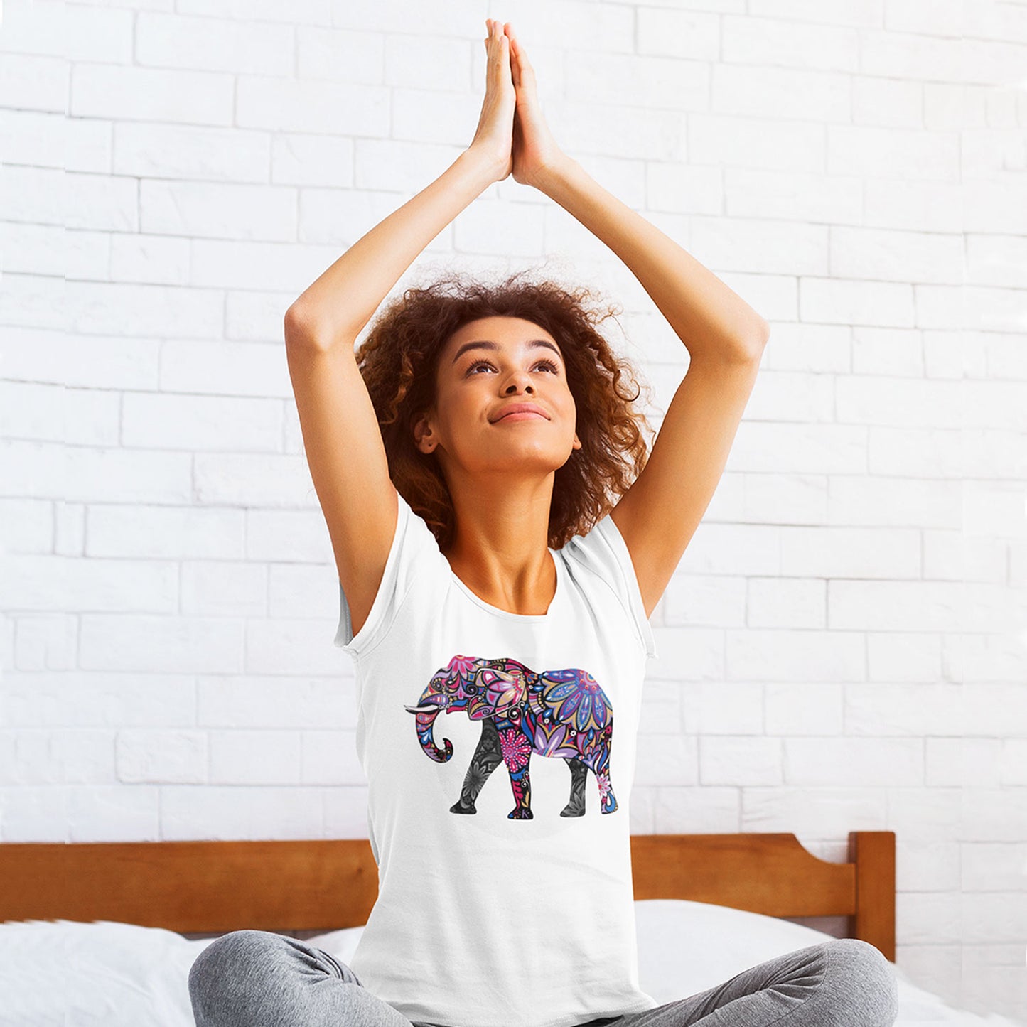 T-shirt Femme "Vibration" en Coton Bio - Karma Yoga Shop
